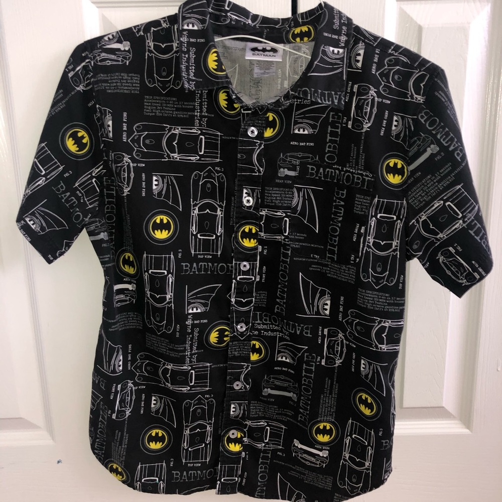 Official Batman brand button down shirt